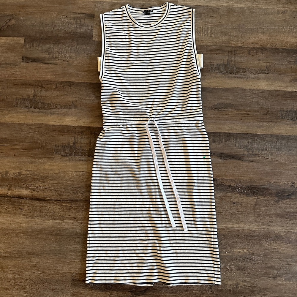 Theory striped dress size small
